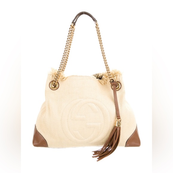 Gucci
Medium Raffia Soho Chain Tote - Picture 2 of 5